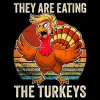 They Are Eating The Turkeys Thanksgiving Funny Turkeys Wool Snapback Cap