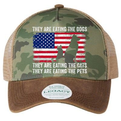 They Are Eating The Dogs The Cats The Pets Legacy Tie Dye Trucker Hat