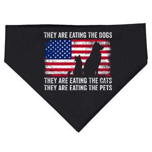 They Are Eating The Dogs The Cats The Pets USA-Made Doggie Bandana