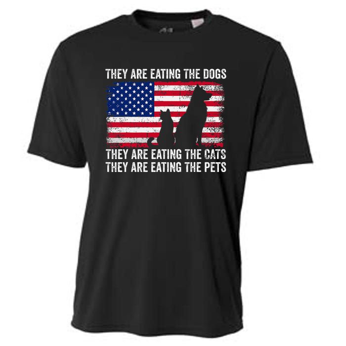 They Are Eating The Dogs The Cats The Pets Cooling Performance Crew T-Shirt