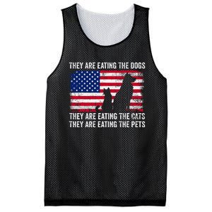 They Are Eating The Dogs The Cats The Pets Mesh Reversible Basketball Jersey Tank