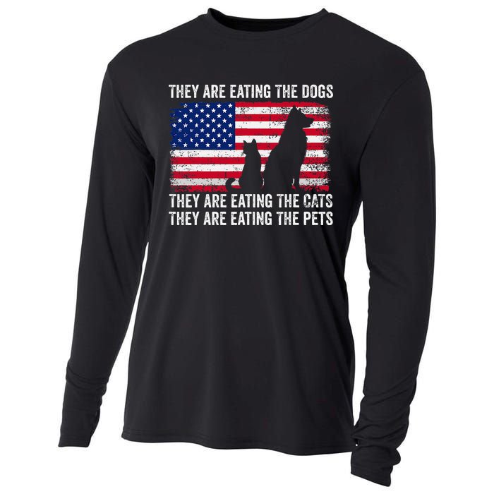 They Are Eating The Dogs The Cats The Pets Cooling Performance Long Sleeve Crew