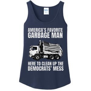 Trump AmericaS Favorite Garbage Man Trash Truck Photo Maga Gift Ladies Essential Tank