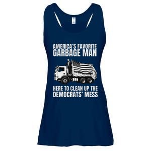 Trump AmericaS Favorite Garbage Man Trash Truck Photo Maga Gift Ladies Essential Flowy Tank