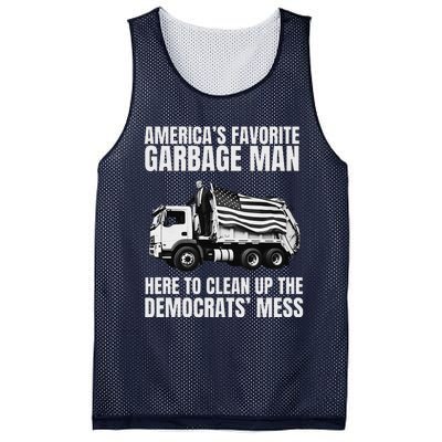 Trump AmericaS Favorite Garbage Man Trash Truck Photo Maga Gift Mesh Reversible Basketball Jersey Tank