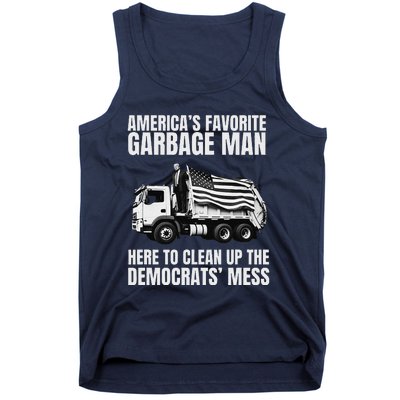 Trump AmericaS Favorite Garbage Man Trash Truck Photo Maga Gift Tank Top