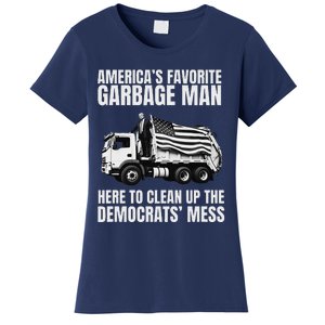 Trump AmericaS Favorite Garbage Man Trash Truck Photo Maga Gift Women's T-Shirt