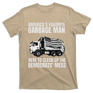 Trump AmericaS Favorite Garbage Man Trash Truck Photo Maga Gift T-Shirt