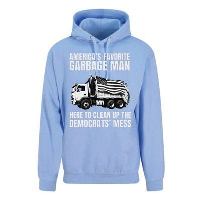 Trump AmericaS Favorite Garbage Man Trash Truck Photo Maga Gift Unisex Surf Hoodie