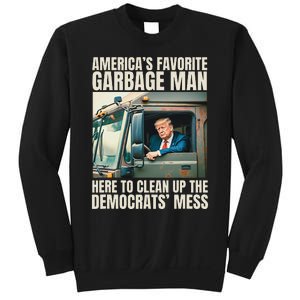 Trump AmericaS Favorite Garbage Man Trump In Trash Truck Gift Sweatshirt