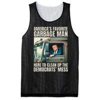 Trump AmericaS Favorite Garbage Man Trump In Trash Truck Gift Mesh Reversible Basketball Jersey Tank