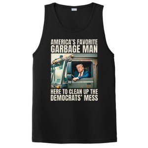 Trump AmericaS Favorite Garbage Man Trump In Trash Truck Gift PosiCharge Competitor Tank