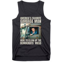 Trump AmericaS Favorite Garbage Man Trump In Trash Truck Gift Tank Top