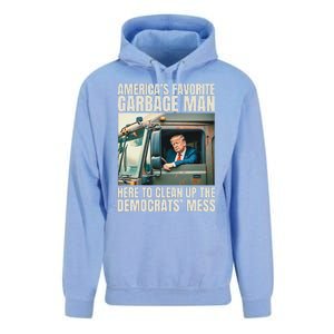 Trump AmericaS Favorite Garbage Man Trump In Trash Truck Gift Unisex Surf Hoodie