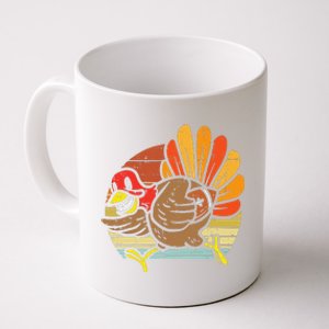 Turkey American Football Retro Thanksgiving Sports Coffee Mug