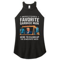 Trump AmericaS Favorite Garbage Man Trump In Trash Truck Gift Women's Perfect Tri Rocker Tank