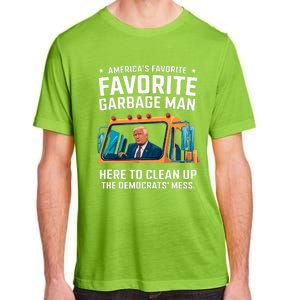 Trump AmericaS Favorite Garbage Man Trump In Trash Truck Adult ChromaSoft Performance T-Shirt