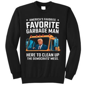 Trump AmericaS Favorite Garbage Man Trump In Trash Truck Sweatshirt