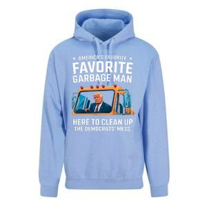 Trump AmericaS Favorite Garbage Man Trump In Trash Truck Unisex Surf Hoodie