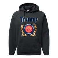 Trump A Fine President 2024 Performance Fleece Hoodie