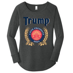 Trump A Fine President 2024 Women's Perfect Tri Tunic Long Sleeve Shirt