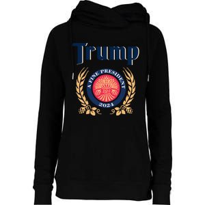 Trump A Fine President 2024 Womens Funnel Neck Pullover Hood