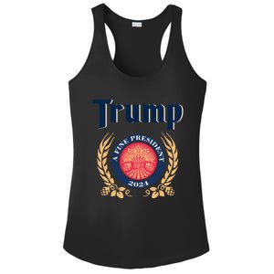 Trump A Fine President 2024 Ladies PosiCharge Competitor Racerback Tank