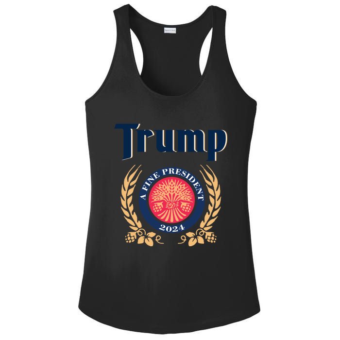 Trump A Fine President 2024 Ladies PosiCharge Competitor Racerback Tank