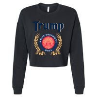 Trump A Fine President 2024 Cropped Pullover Crew