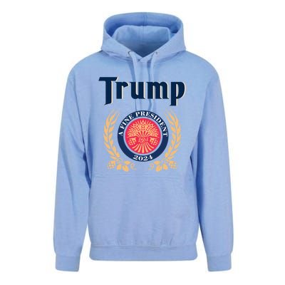 Trump A Fine President 2024 Unisex Surf Hoodie