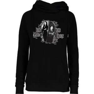 The Addams Family TV Series – Mothers Day Morticia Wednesday Womens Funnel Neck Pullover Hood