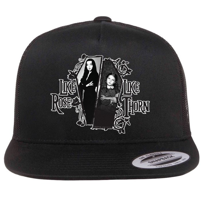 The Addams Family TV Series – Mothers Day Morticia Wednesday Flat Bill Trucker Hat