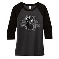 The Addams Family TV Series – Mothers Day Morticia Wednesday Women's Tri-Blend 3/4-Sleeve Raglan Shirt