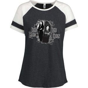 The Addams Family TV Series – Mothers Day Morticia Wednesday Enza Ladies Jersey Colorblock Tee