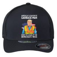 Trump AmericaS Favorite Garbage Man Trump In Trash Truck Flexfit Unipanel Trucker Cap