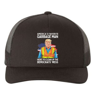 Trump AmericaS Favorite Garbage Man Trump In Trash Truck Yupoong Adult 5-Panel Trucker Hat