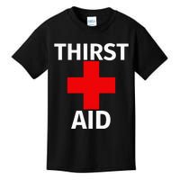 Thirst Aid Funny Drinking Kids T-Shirt