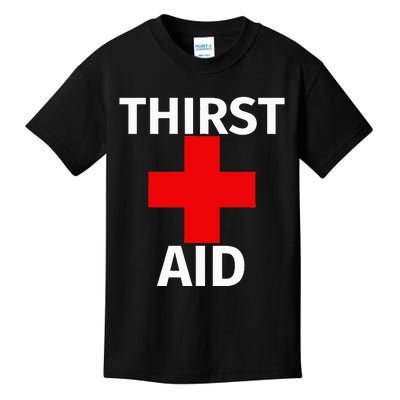 Thirst Aid Funny Drinking Kids T-Shirt