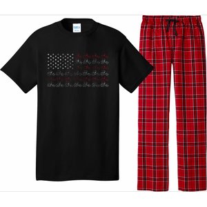 Tractor American Flag Farmer Pajama Set