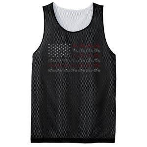 Tractor American Flag Farmer Mesh Reversible Basketball Jersey Tank