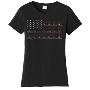 Tractor American Flag Farmer Women's T-Shirt