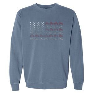 Tractor American Flag Farmer Garment-Dyed Sweatshirt