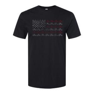 Tractor American Flag Farmer Softstyle CVC T-Shirt