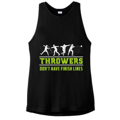 Track And Field Throwing Shot Put Outfit Finish Line Ladies PosiCharge Tri-Blend Wicking Tank
