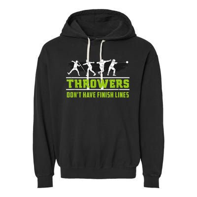 Track And Field Throwing Shot Put Outfit Finish Line Garment-Dyed Fleece Hoodie