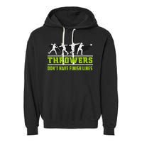 Track And Field Throwing Shot Put Outfit Finish Line Garment-Dyed Fleece Hoodie