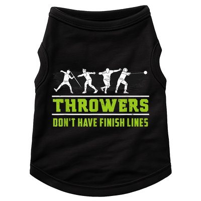Track And Field Throwing Shot Put Outfit Finish Line Doggie Tank
