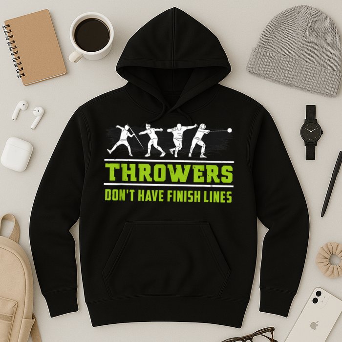 Track And Field Throwing Shot Put Outfit Finish Line Hoodie