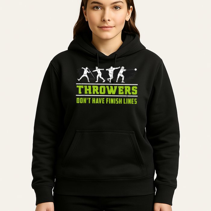 Track And Field Throwing Shot Put Outfit Finish Line Hoodie