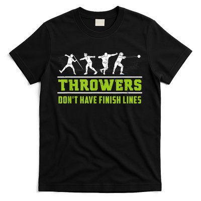 Track And Field Throwing Shot Put Outfit Finish Line T-Shirt